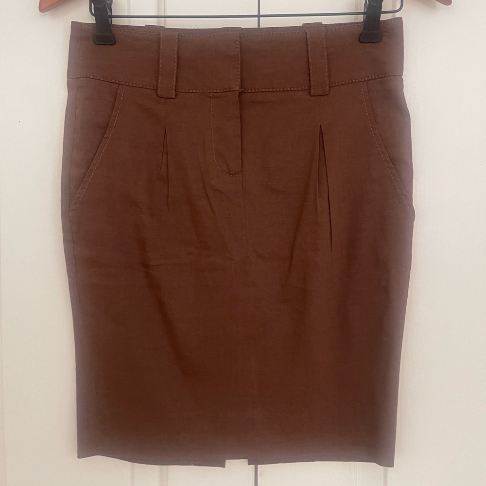 bebe Chic Brown Pencil Skirt